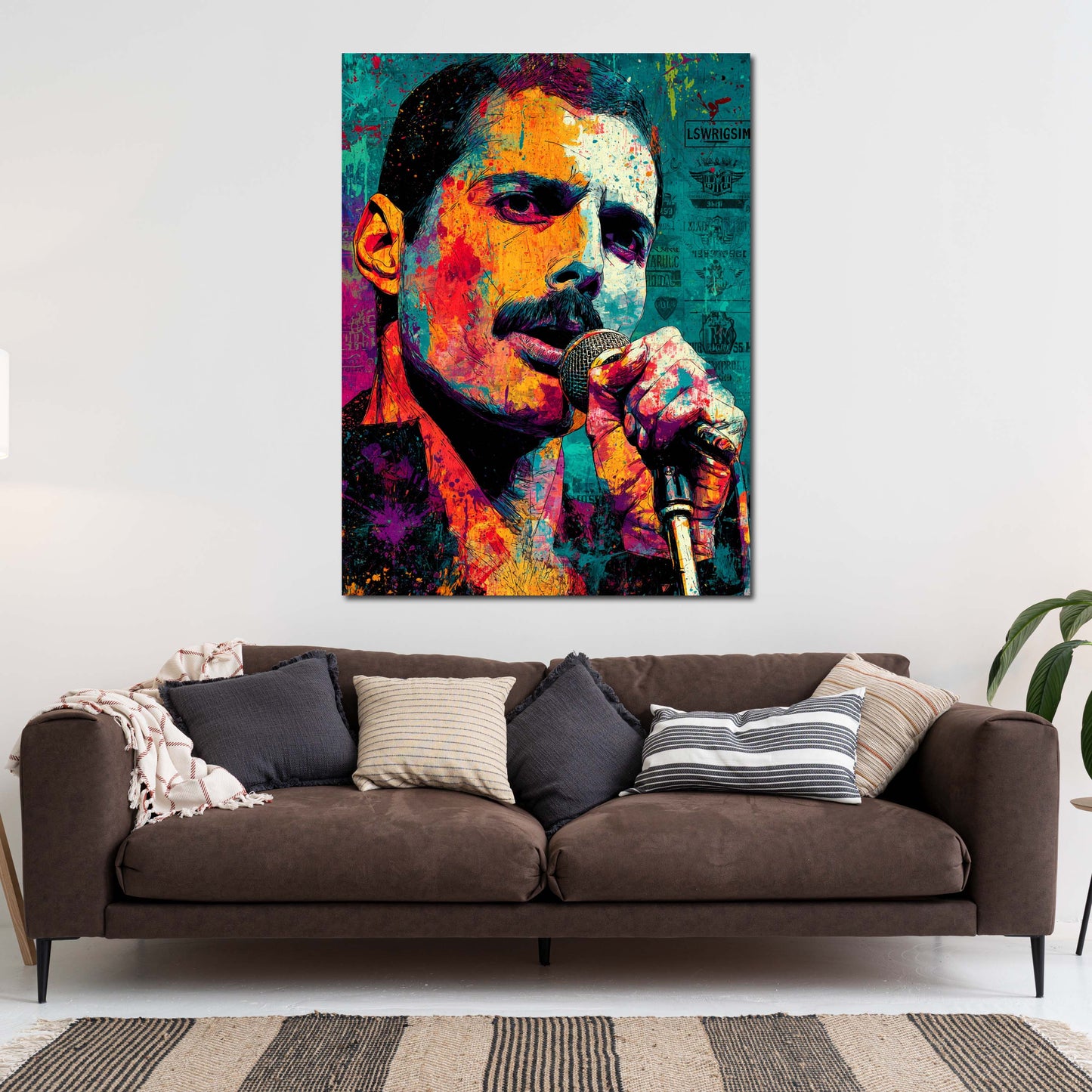 Pop Art Mercury con microfono quadro