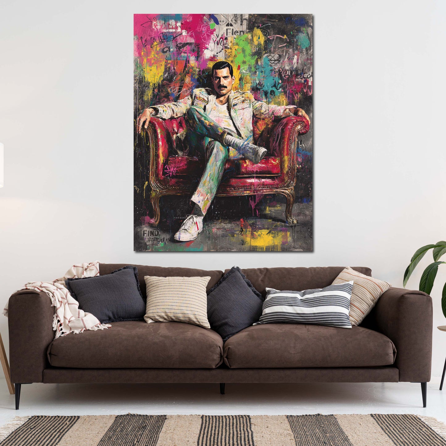 Pop Art Mercury rilassato con sfondo vivace quadro