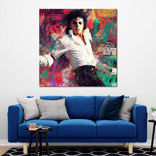 Pop Art ritratto dinamico di Jackson in movimento quadro