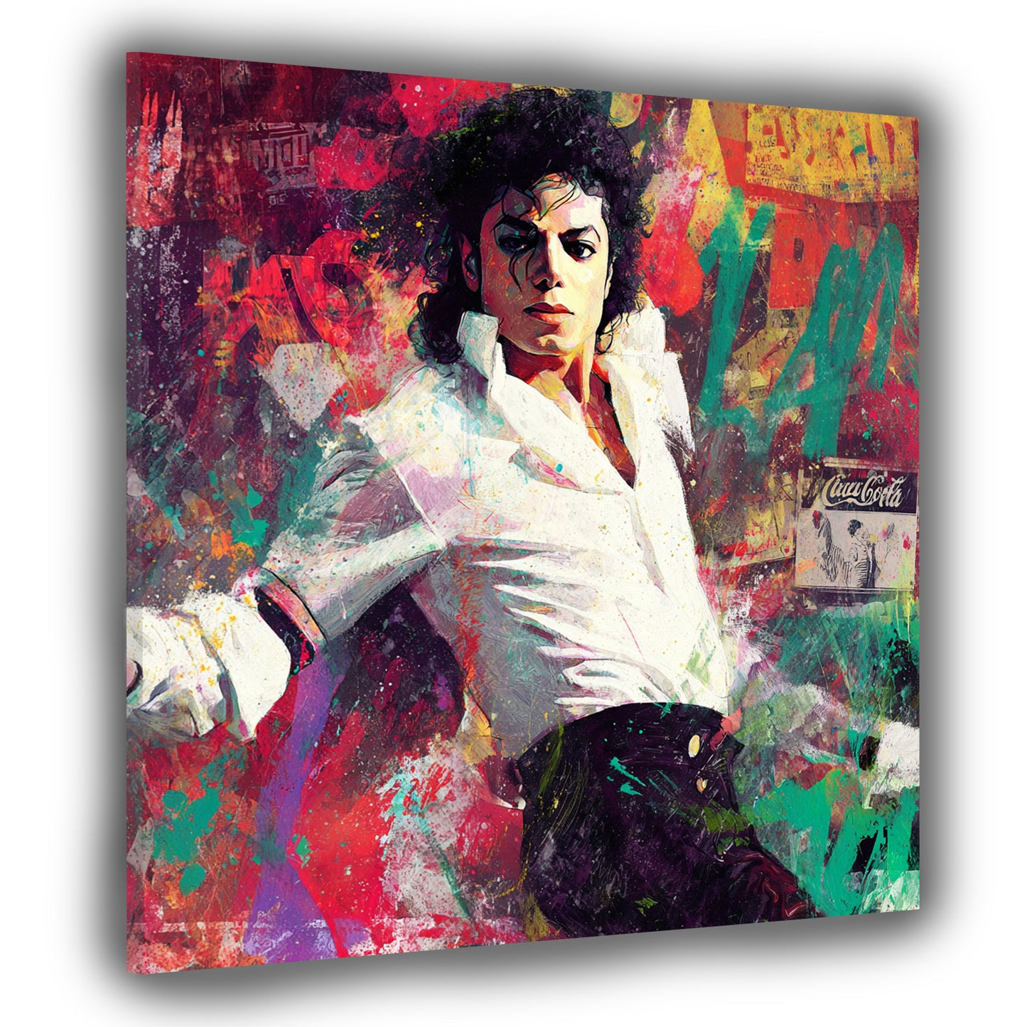 Pop Art ritratto dinamico di Jackson in movimento quadro