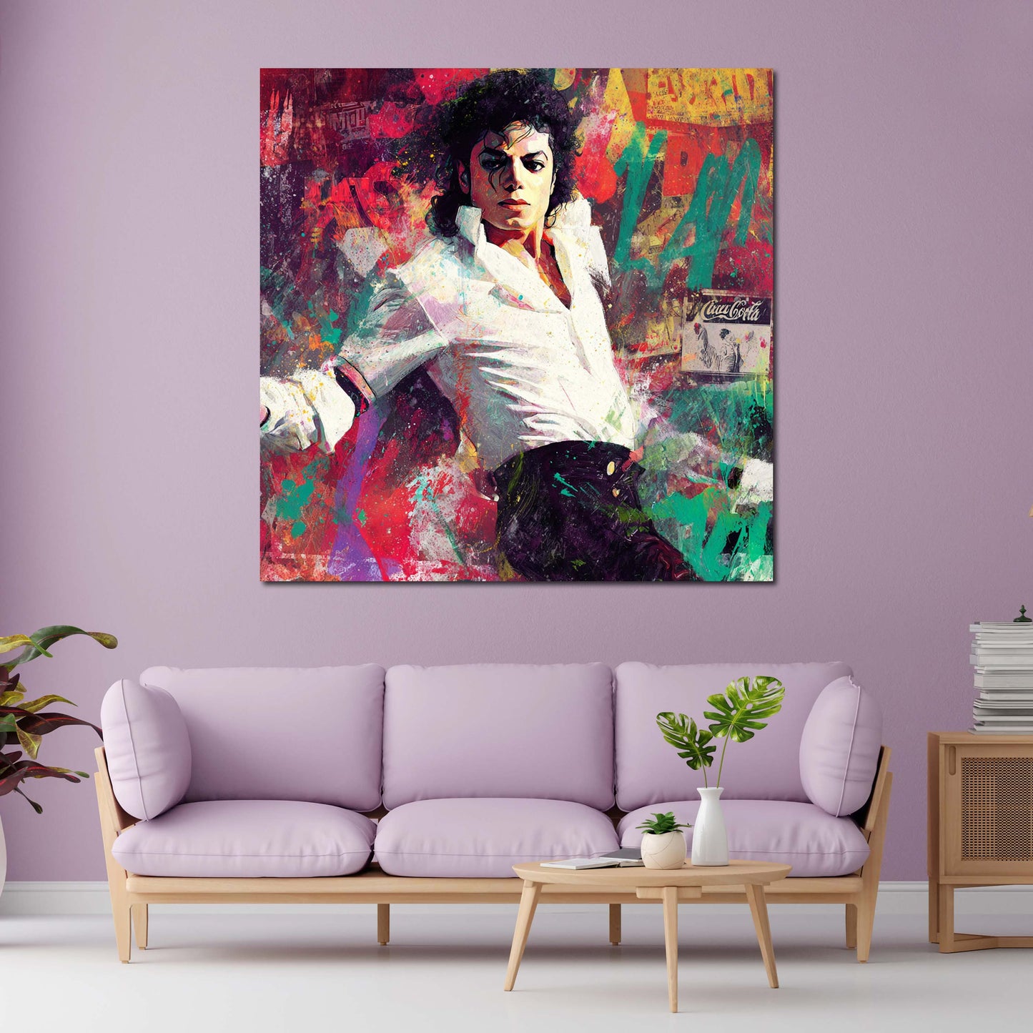 Pop Art ritratto dinamico di Jackson in movimento quadro