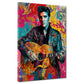 Pop Art ritratto elvis con chitarra quadro