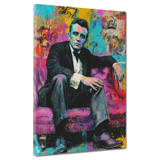 Pop Art ritratto Johnny stile vintage colorato quadro