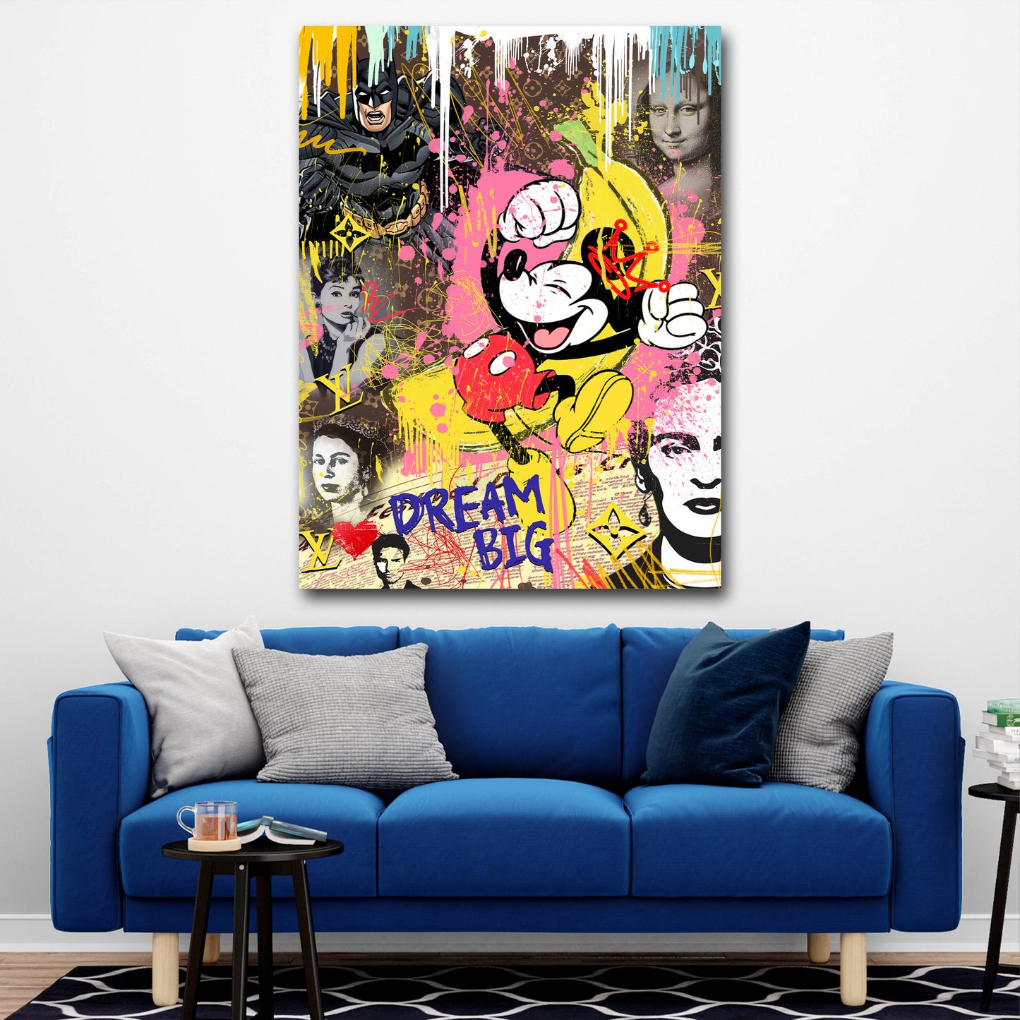 Pop Art topo icone motivazione sogno lusso quadro