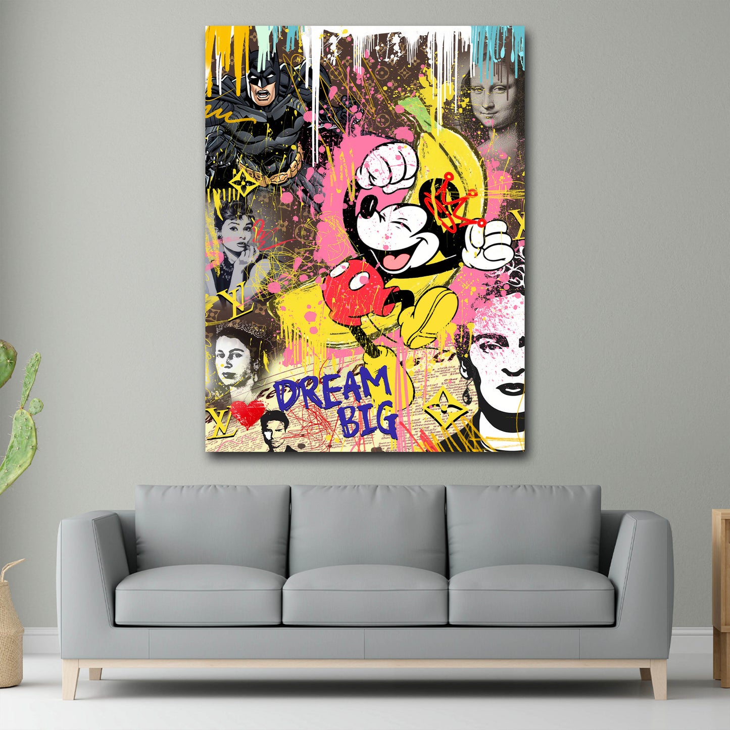 Pop Art topo icone motivazione sogno lusso quadro