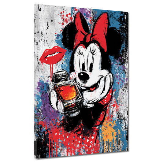 Pop Art topo profumo moda bacio colorato quadro