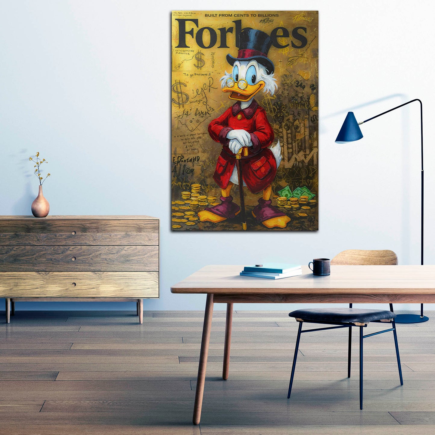 Pop Art paperone ricco soldi business quadro