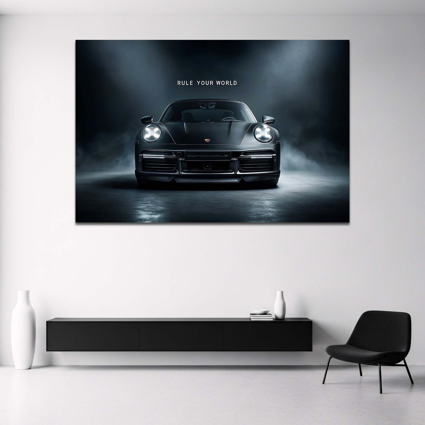 Porsche 911 con Rule Your World nella luce drammatica quadro