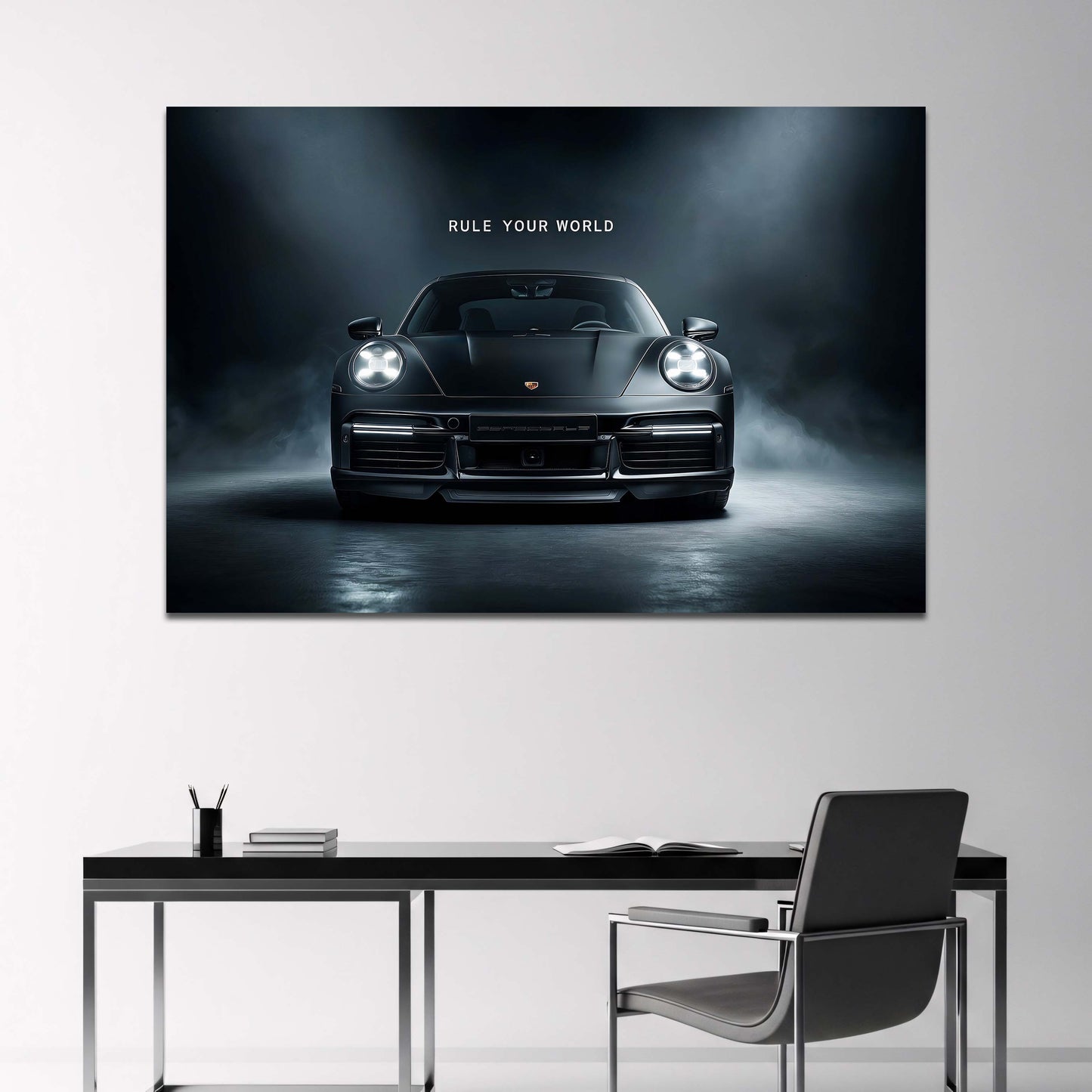 Porsche 911 con Rule Your World nella luce drammatica quadro