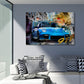 Porsche blu urbano sport design moderno quadro