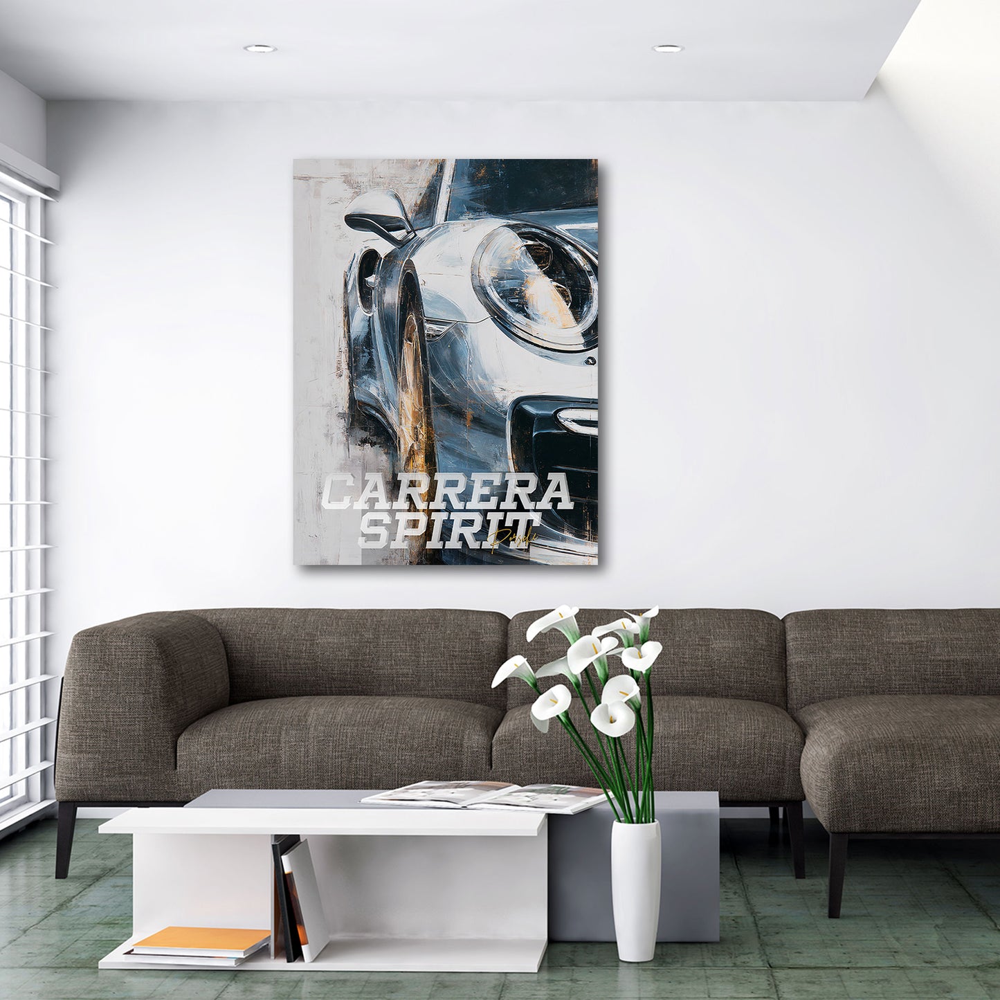 Porsche Carrera arte auto sportiva moderno quadro