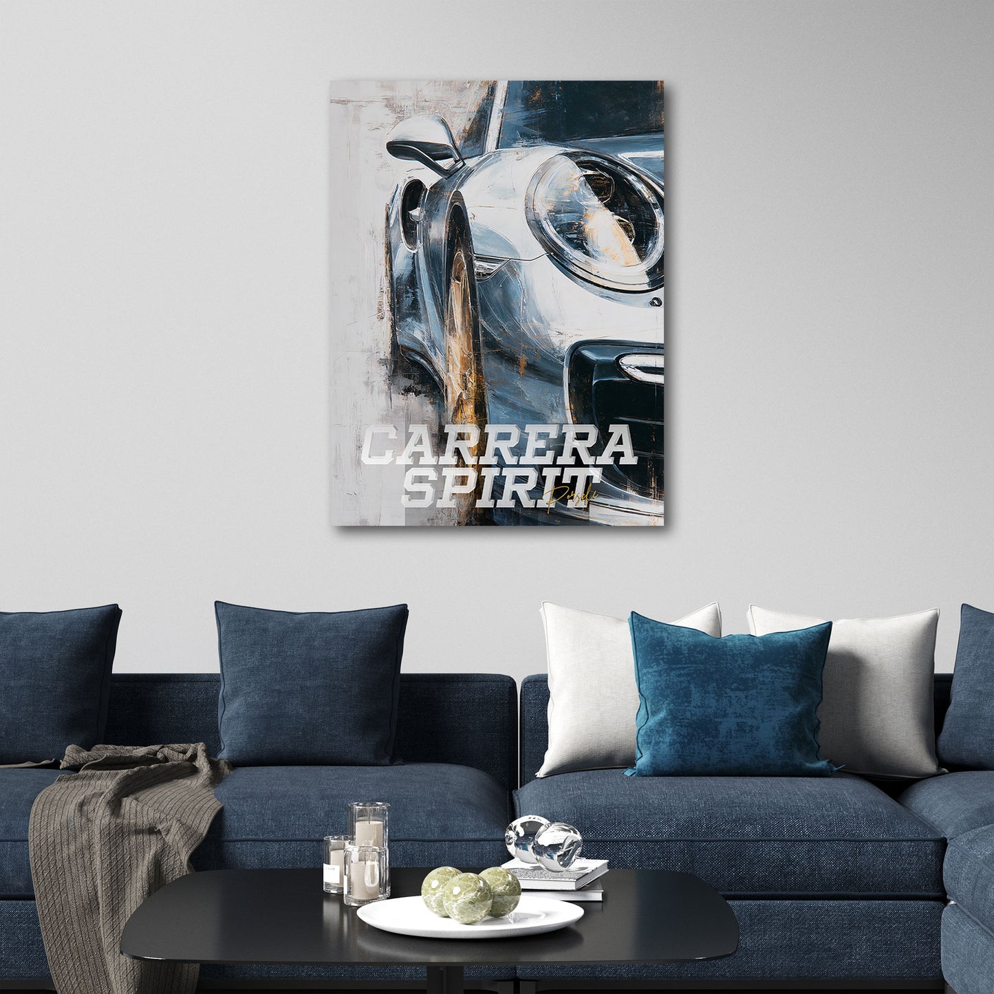 Porsche Carrera arte auto sportiva moderno quadro