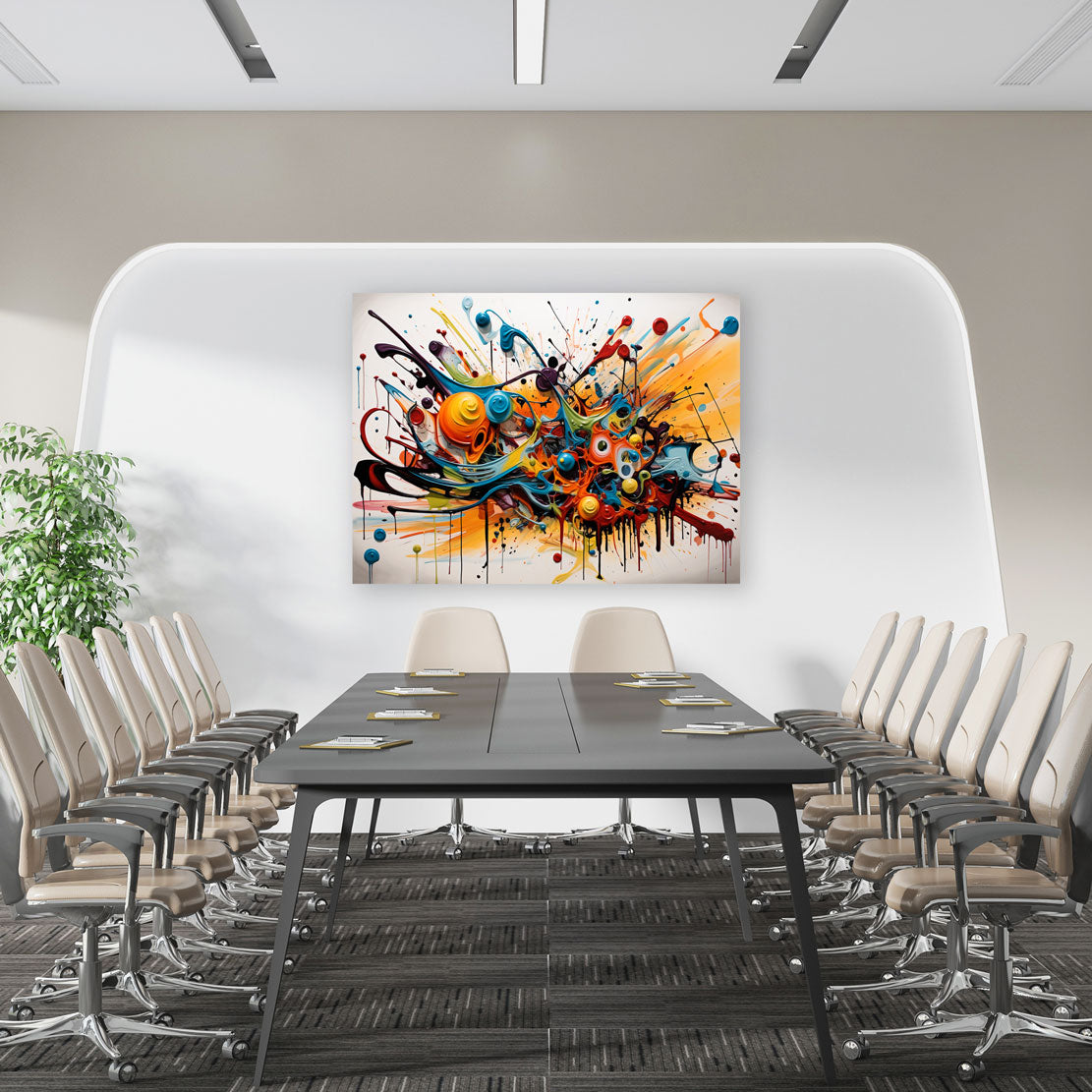 Quadro astratto Splash Color Style