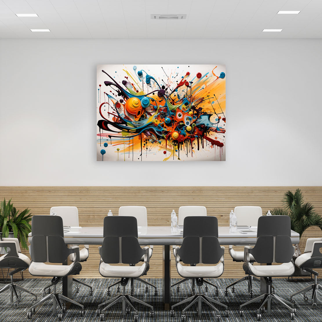 Quadro astratto Splash Color Style