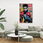 Ritratto Ali pugile iconico stile Pop Art colori forti quadro