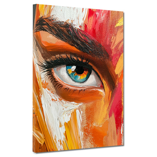 Ritratto astratto occhio e sguardo quadro