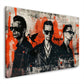 Ritratto band Depeche Mode stile Pop Art colorato quadro
