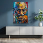 Quadro Gandhi moderno in soggiorno