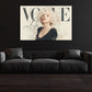 Ritratto Marilyn elegante stile rivista moda quadro