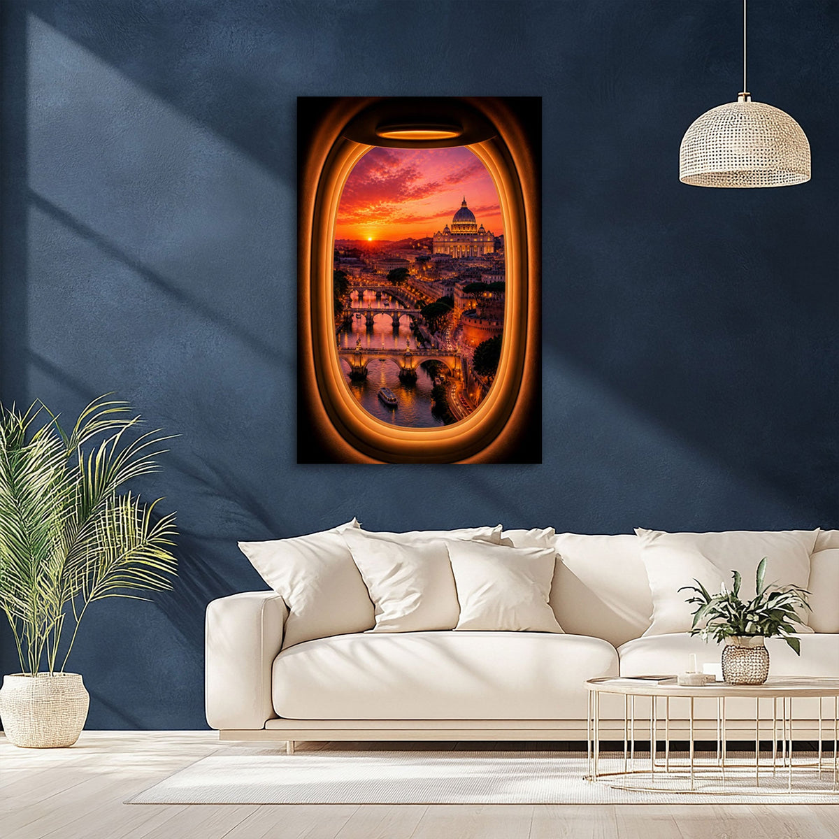 Quadro Roma cupola in soggiorno