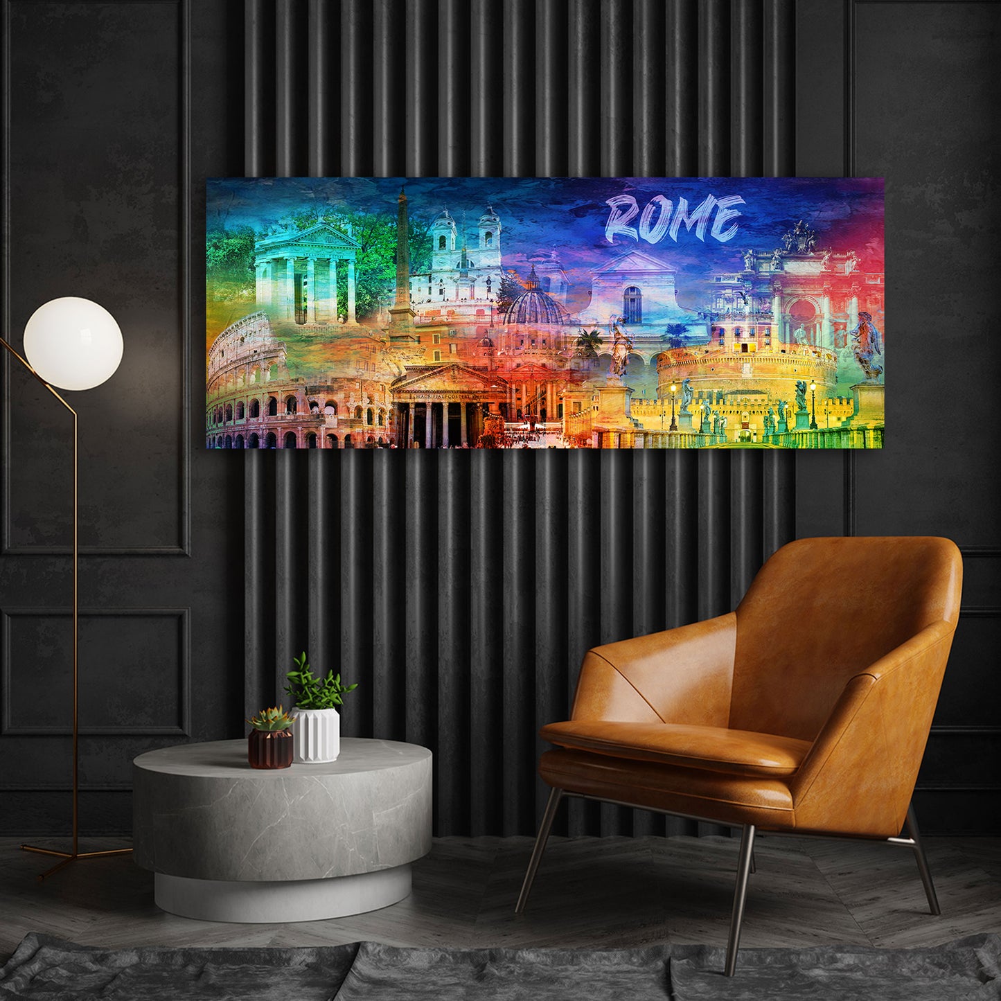 Roma Pop Art colosseo san pietro scalinata spagna quadro