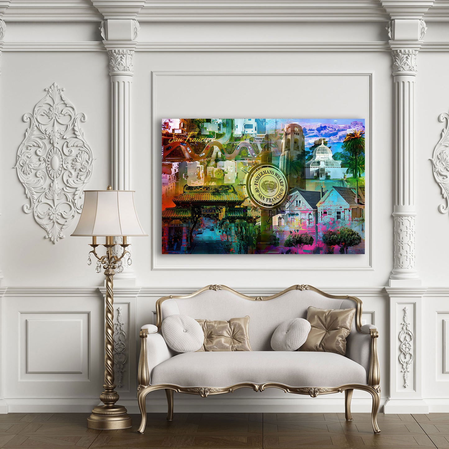 San Francisco Pop Art lombard street famosi città quadro