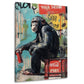 Scimpanze graffiti Coca-Cola di elegante fattura quadro