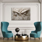 Scultura donne eleganti cappelli farfalle arte rilievo quadro