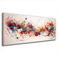 Sfere astratte linee vortici arte dinamica quadro