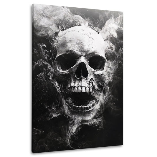 Skull espressivo drammatico con colori brillanti quadro