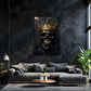 Skull king scuro espressivo con colori brillanti quadro