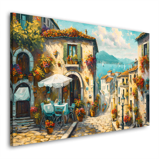 Bella Italia paese mediterranea città quadro