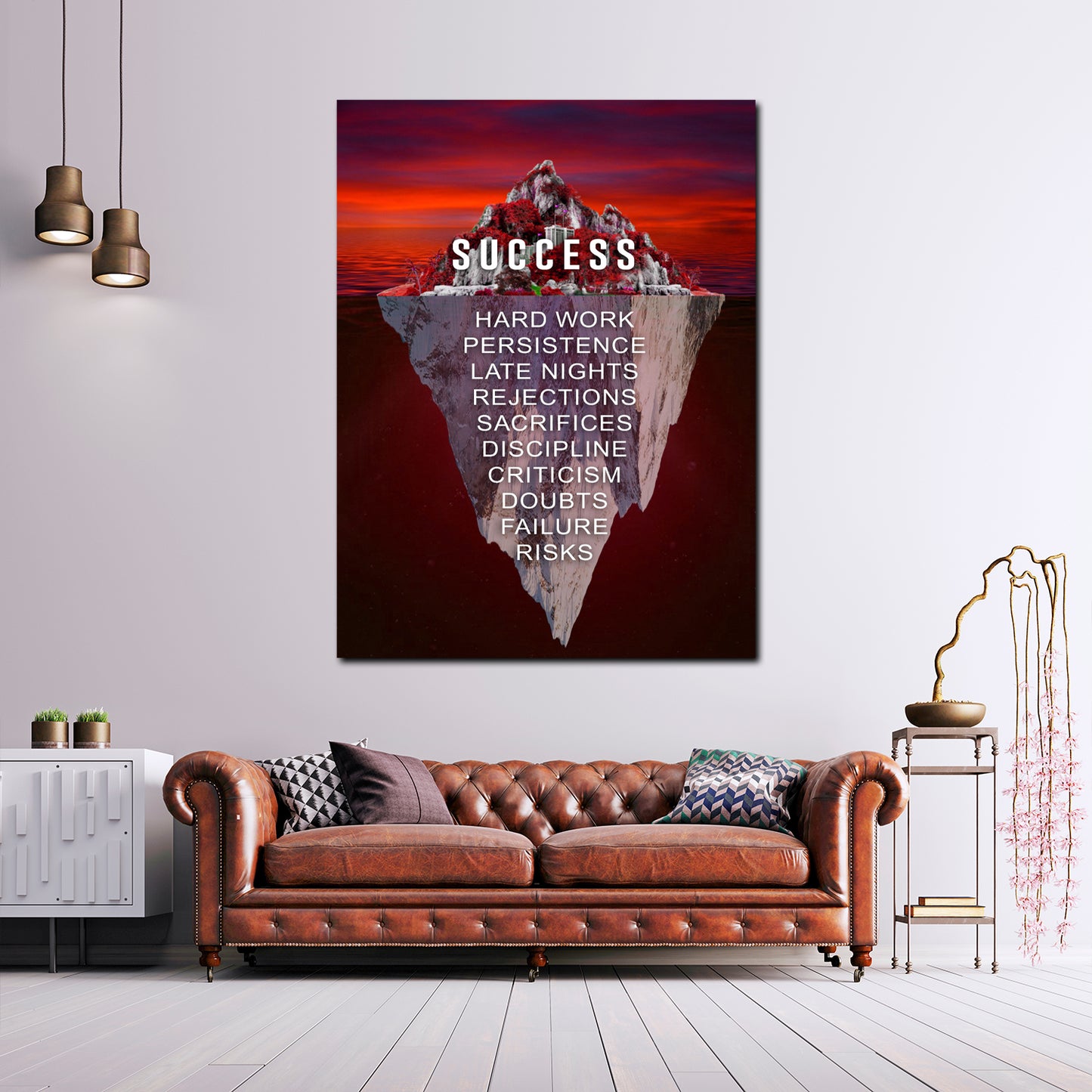 Success motivazione duro lavoro disciplina sacrifici quadro