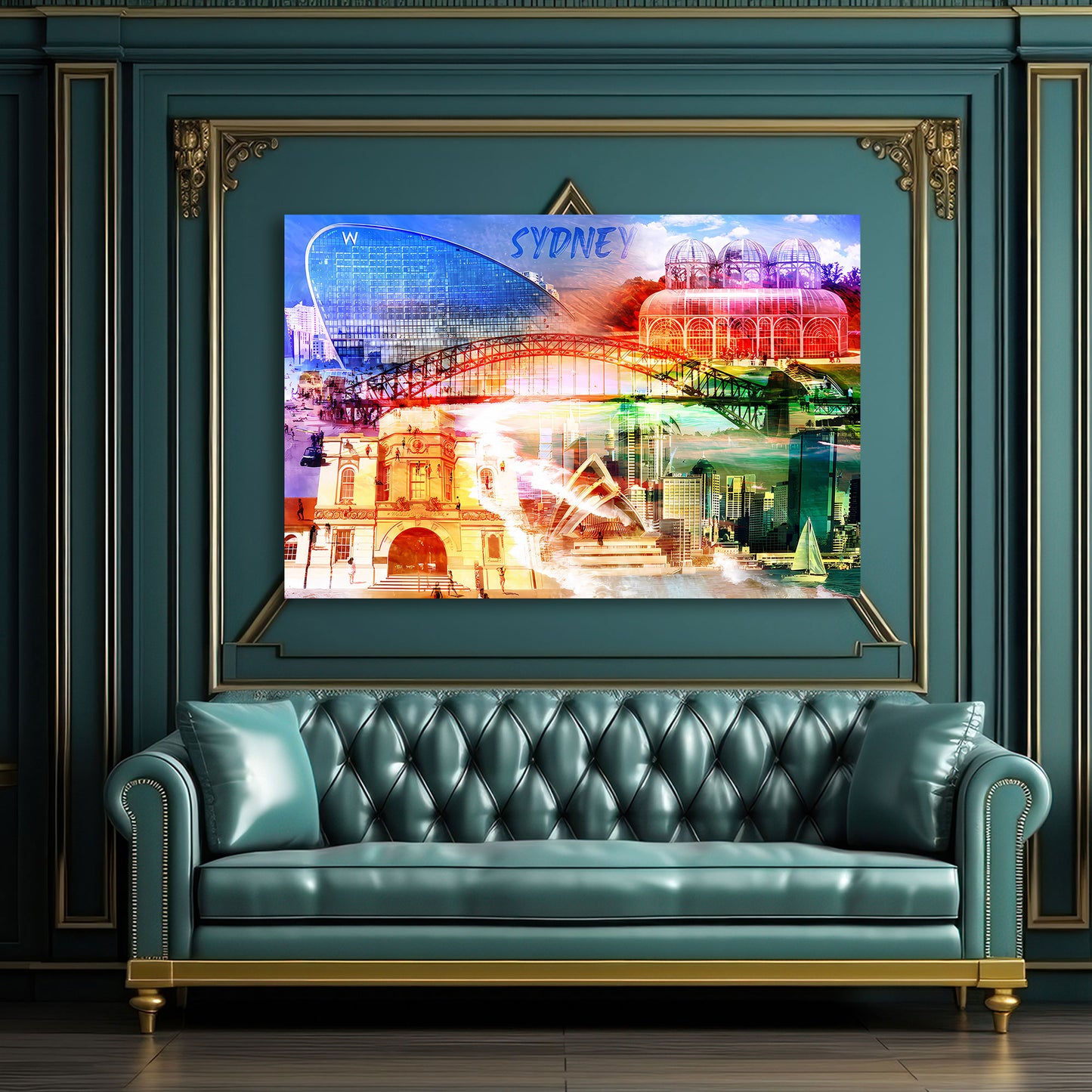 Sydney Pop Art opera ponte città colori vivaci quadro