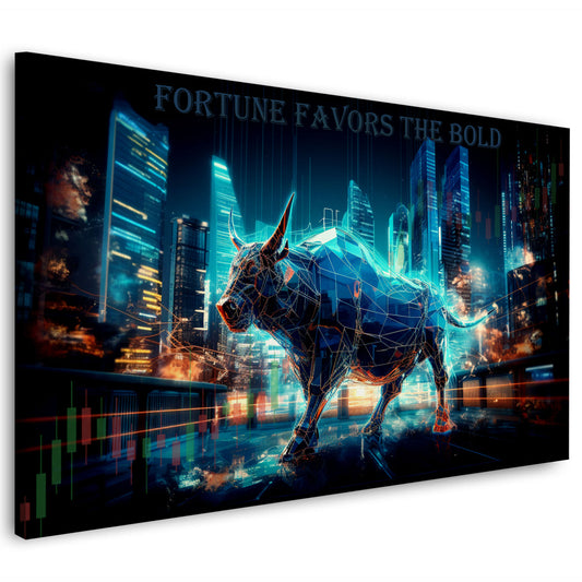 Toro borsa trading fortune favors the bold successo quadro