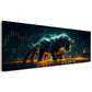 Toro borsa trading grafico business motivazione neon quadro