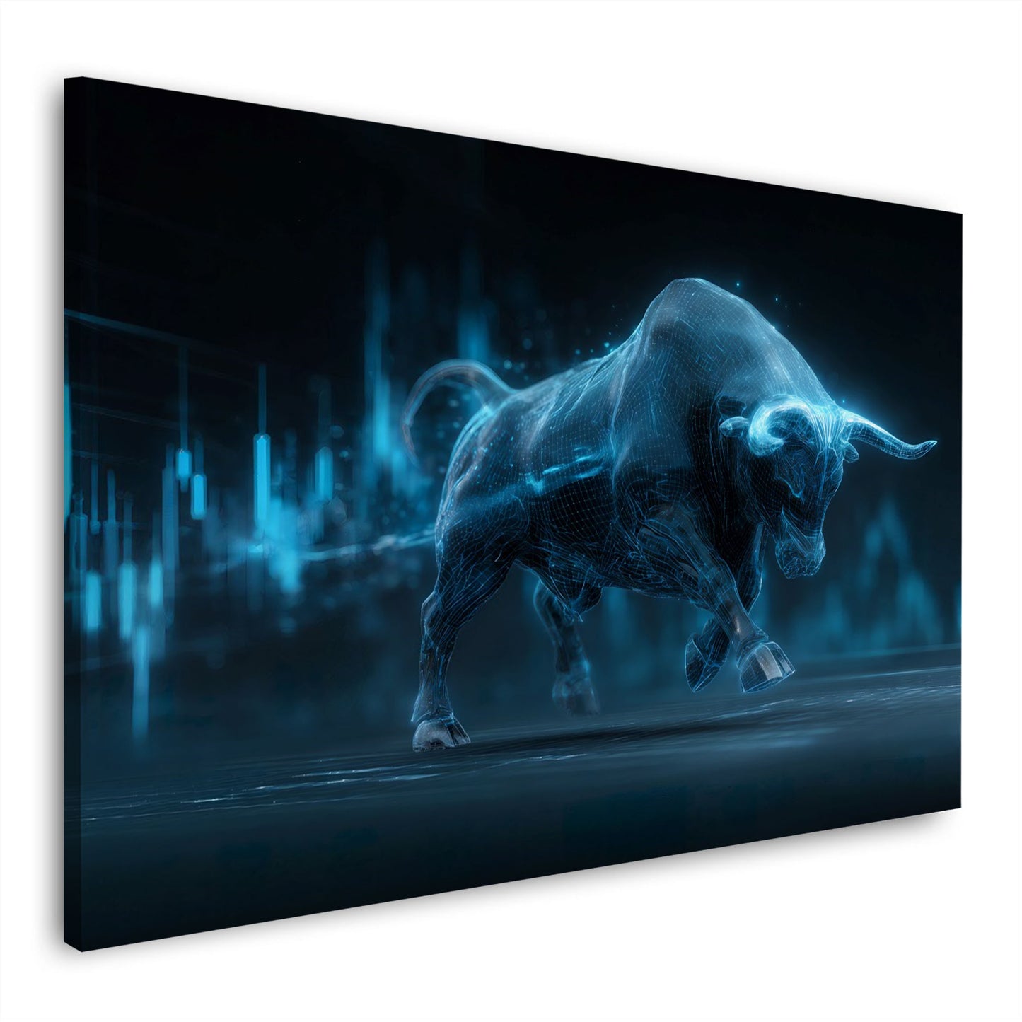 Toro finanza digitale motivazione successo in movimento quadro