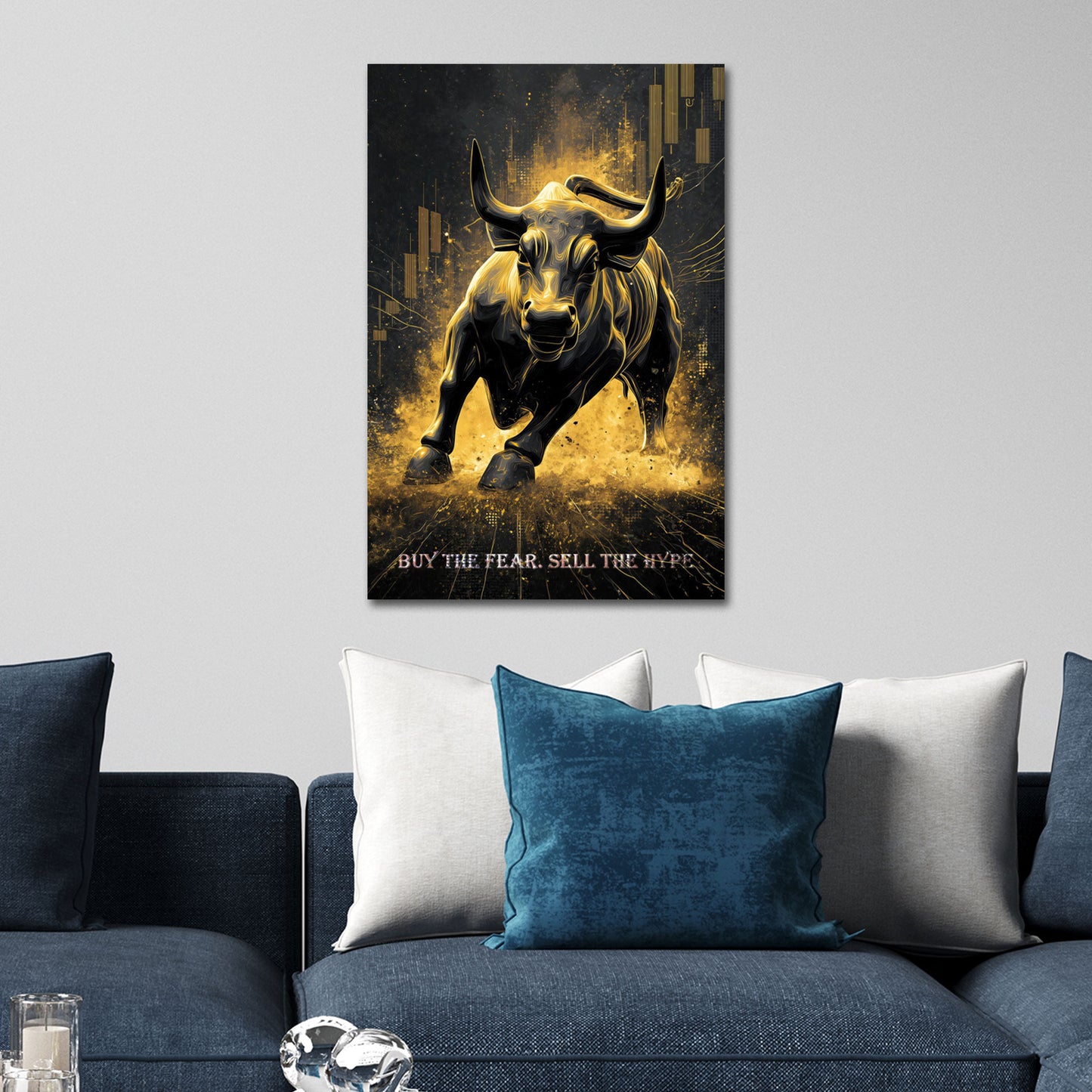 Toro oro borsa trading successo compra paura vendi hype quadro