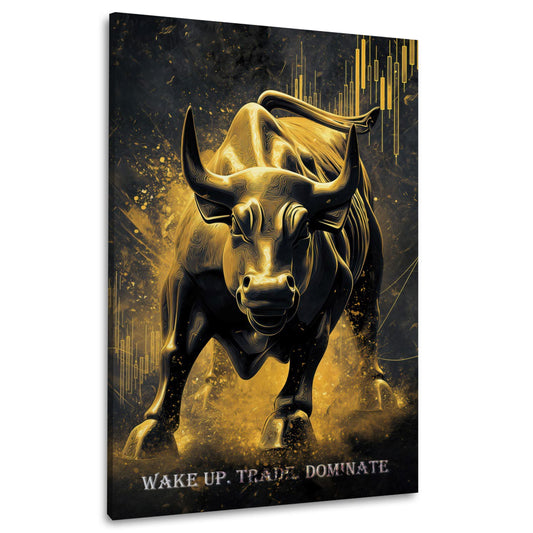 Toro oro borsa trading successo wake up domina quadro