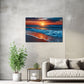 Quadro tramonto sul mare ambientato