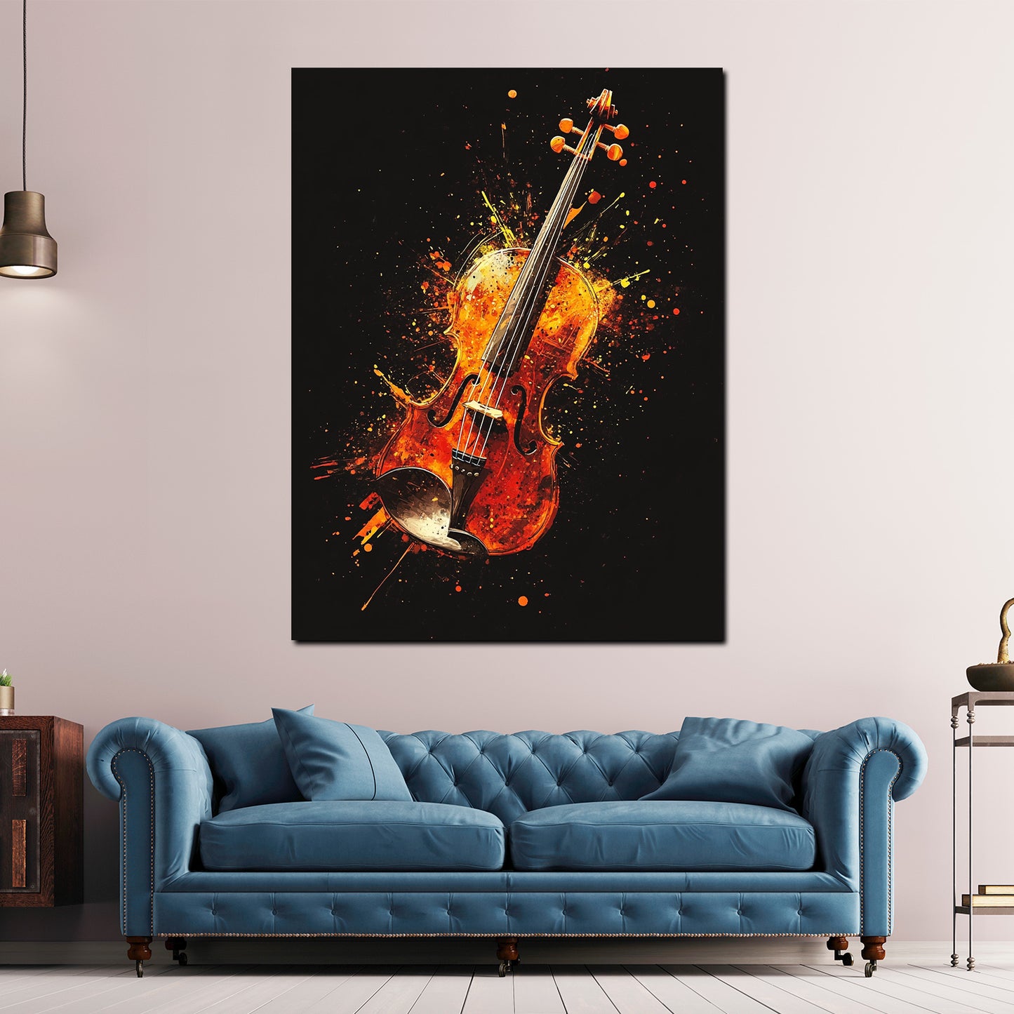 Violino Pop Art musica dinamica quadro