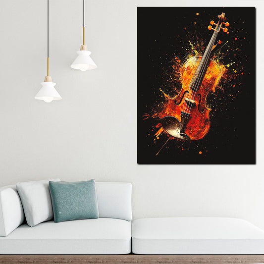 Violino Pop Art musica dinamica quadro