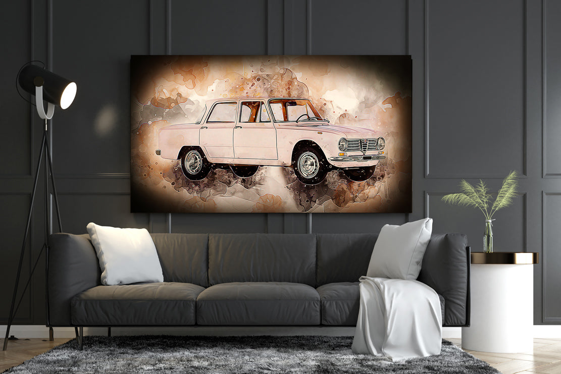 Quadro stampa su tela Alfa Romeo Giulia 1300 Vintage Style