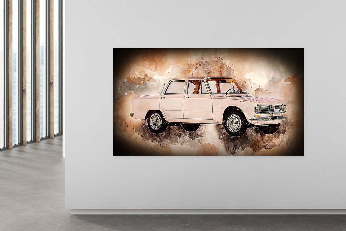Quadro stampa su tela Alfa Romeo Giulia 1300 Vintage Style