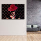 Leinwandbild moderne Frau Abstract Women LV Style