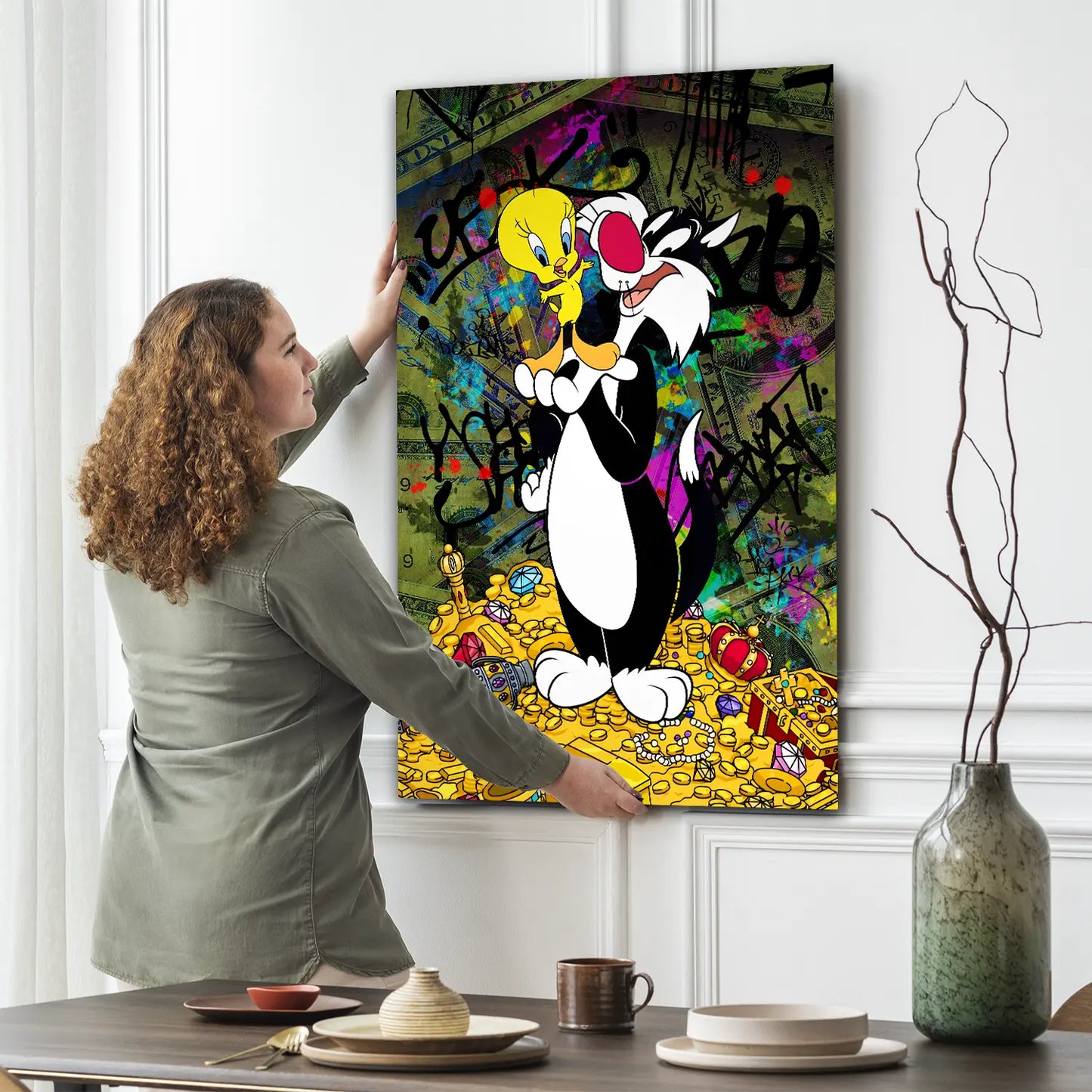 4_3_Vorlage vertikal >> Bilddruck auf Leinwand