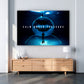 Motivationsdruck auf Leinwand Mindset Shark Calm Under Pressure Dark Style