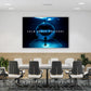 Motivationsdruck auf Leinwand Mindset Shark Calm Under Pressure Dark Style