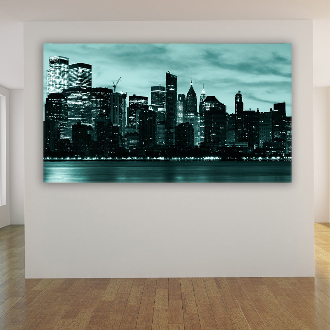 Quadro stampa su tela New York Beautiful Manhattan Skyline USA