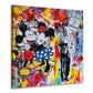 Quadro stampa su tela Topolina & Topolino Pop Art Style Comic - Artedinoi